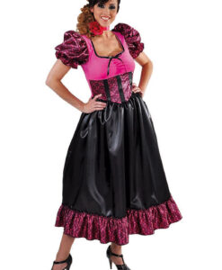 Saloon Girl - Pink/Black