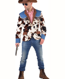 Cowboy Jacket - Cowprint / Denim