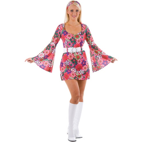 60's / 70's Flower Hippy Dress