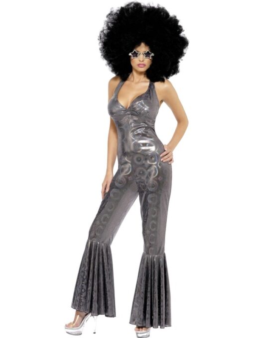 70's Disco Diva , black silver