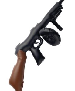 GANGSTER: Inflatable tommy gun