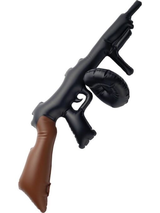 GANGSTER: Inflatable tommy gun