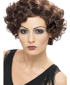 Flirty Flapper Wig - Brown