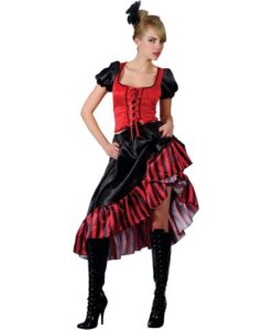 Saloon Girl / Can Can - Red and Black