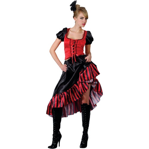 Saloon Girl / Can Can - Red and Black