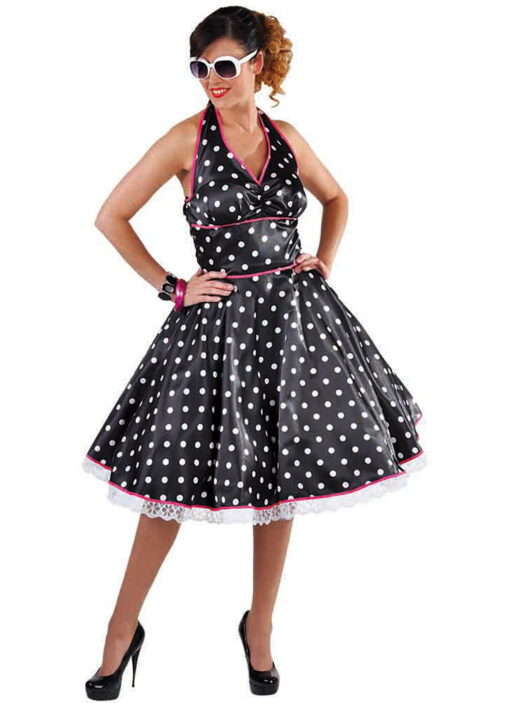 1950's polka dot rock and roll dress