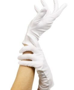 GLOVES: Short white