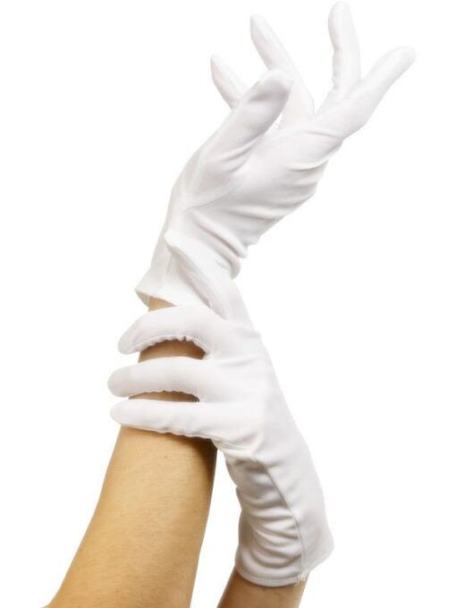 GLOVES: Short white