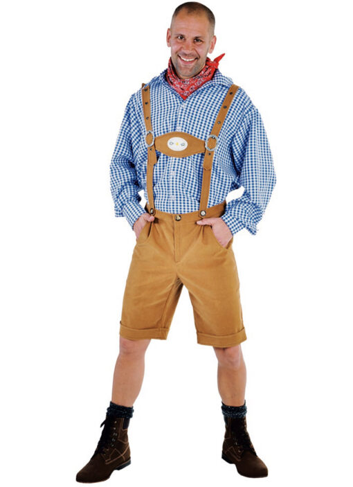 Bavarian Lederhosen oktoberfest costume - Suede / Leather.