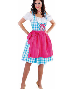 Oktoberfest Dirndl - Blue Check