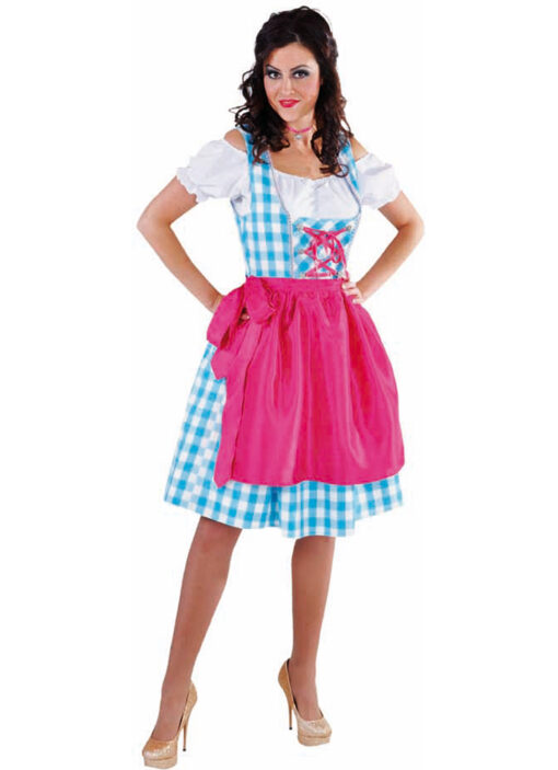 Oktoberfest Dirndl - Blue Check