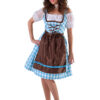 DIRNDL TURQ / BROWN.