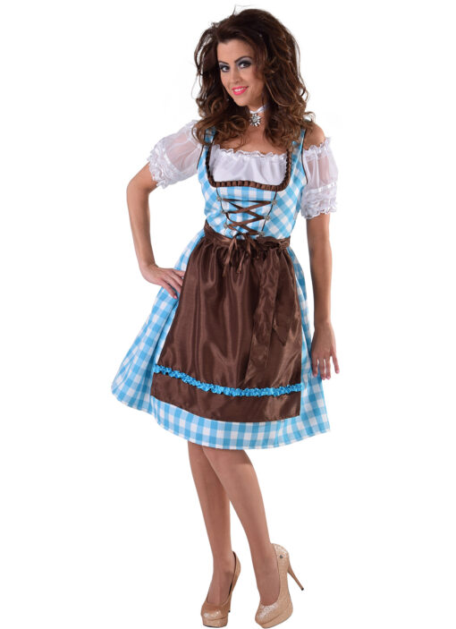 DIRNDL TURQ / BROWN.