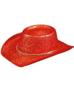 Red Glitter Cowboy Hat