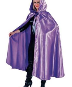 Purple Hooded Cloak - deluxe