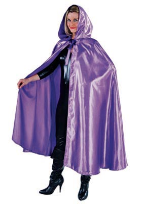 Purple Hooded Cloak - deluxe