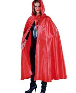 Deluxe Hooded Cloak - Red