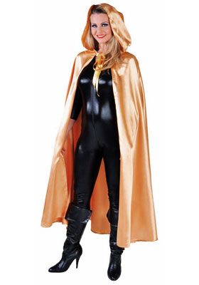 Deluxe Hooded Cloak - Gold