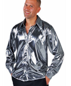 Liquid Silver Metallic Shirt