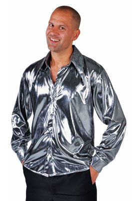 Liquid Silver Metallic Shirt