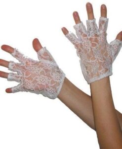 GLOVES: Short laced fingerless - 2 colours