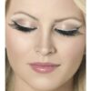 Eyelashes - Black with Silver Glitter