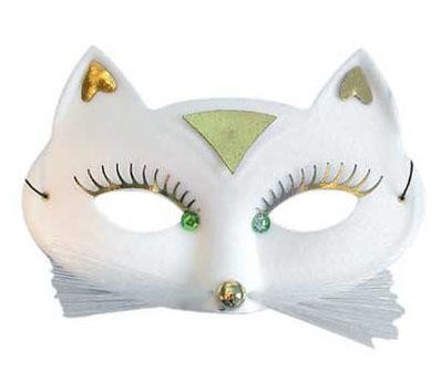 Eyemask- Cat Deluxe White