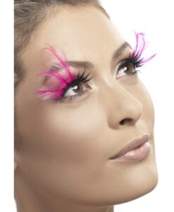 Eyelashes - Pink Feathered