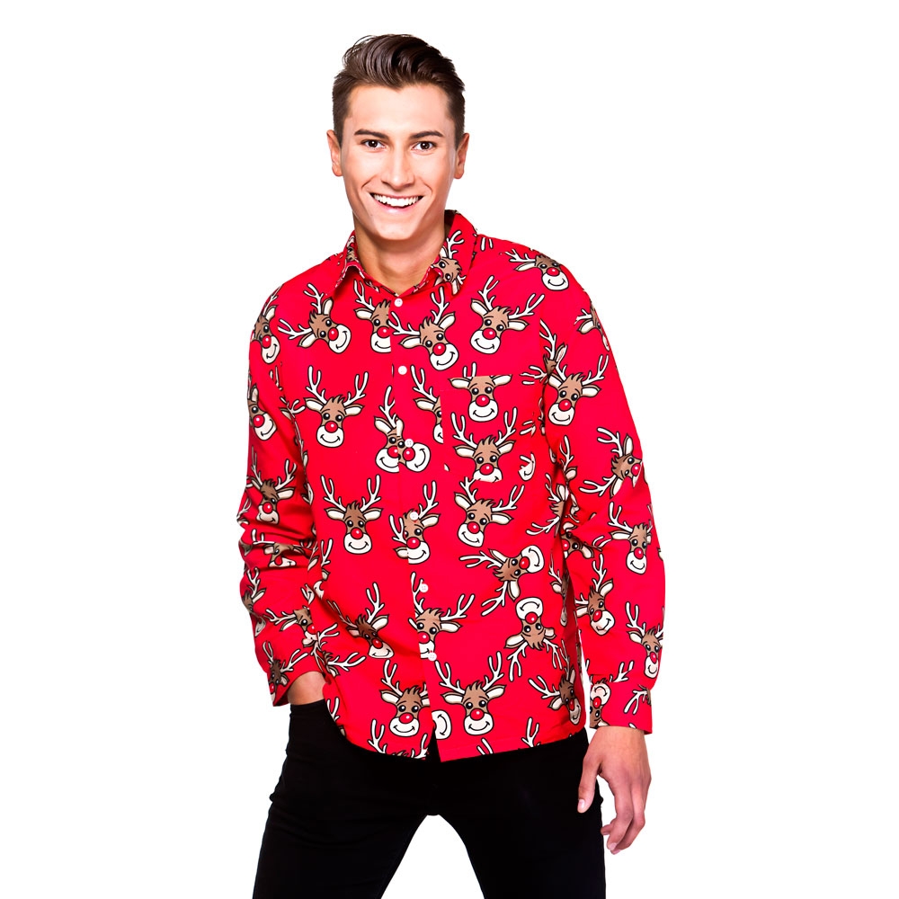 Christmas Shirt - Red Reindeer