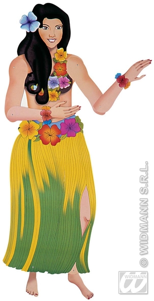 Hawaiian Lady - jointed Decoration