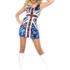 Sequinned Union Jack Dress