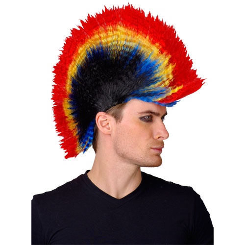 Punk Mohawk Wig - coloured
