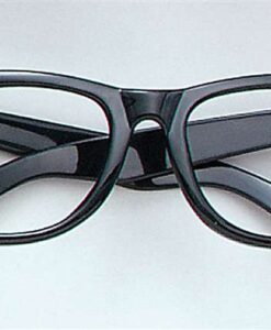 GLASSES: Black rectangular rimmed