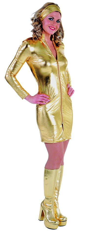 bond girl gold dress