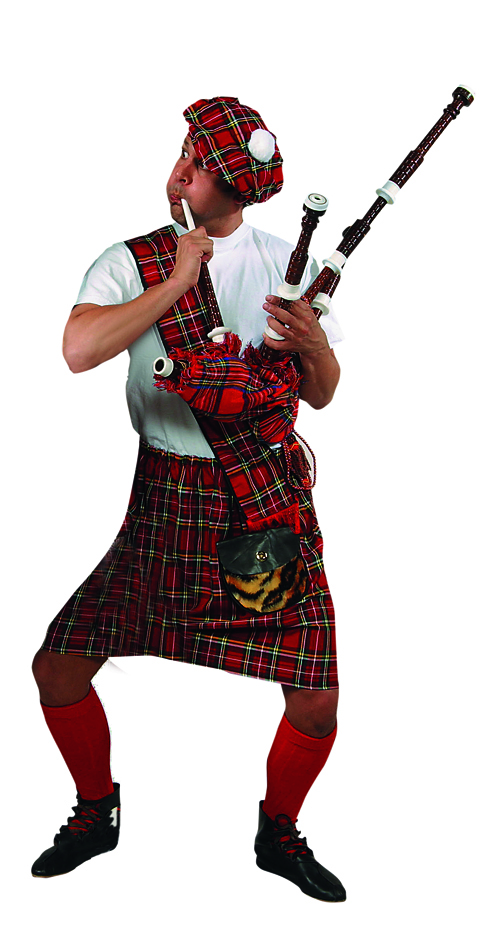 Scottish Bagpipe Player / New Years Kilt Set