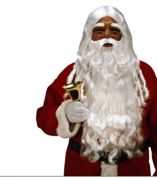 Father Christmas Wig and Beard Set - Long / Straight