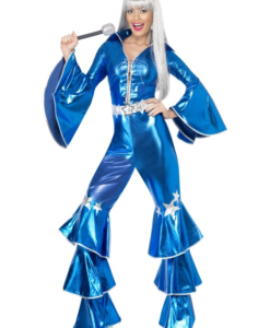Glam "Dancing Queen" Jumpsuit - Blue