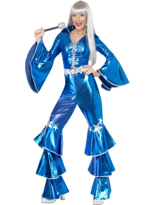Glam "Dancing Queen" Jumpsuit - Blue