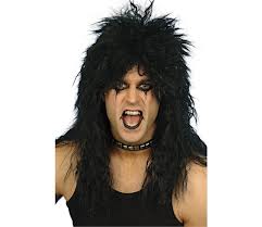 80's Hard Rocker Wig - black