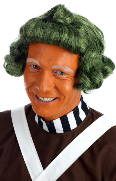 Oompa Loompa Chocolate Worker Wig