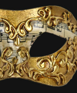 Eye Mask - Gold Music Note