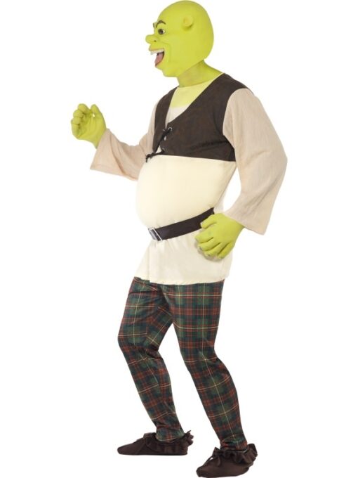 Licensed Shrek Costume , complete with Masks and Hands - Image 2