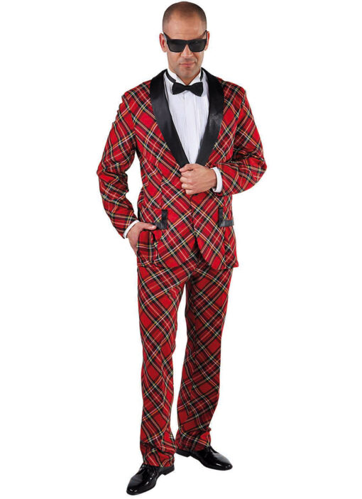 Red Tartan Dinner Suit