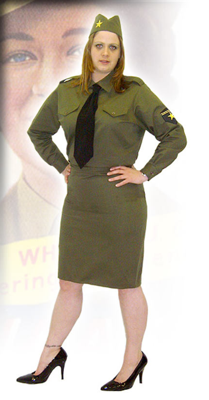 40's "Andrews Sisters" , Army - 2 colours / 3 sizes - For Hire