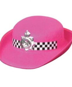 Police Womans Hat - Black or Pink