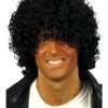 Wig- Black wet-look Afro