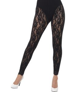 80's Black Lace Leggings