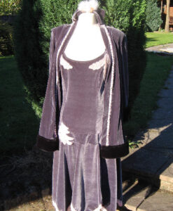 20's Grey Flapper Dress , size 16 - For Hire