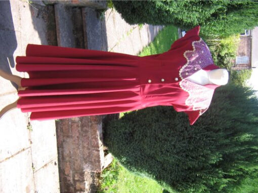 40's Day Dress Maroon - For Hire