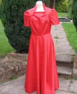 1930's / 40's Red "Hollywood" dress - size 12/14 - For Hire